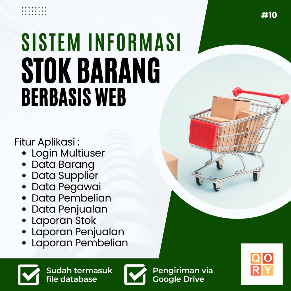 Jual Source Code Program Aplikasi Sistem Informasi Stok Barang Berbasis