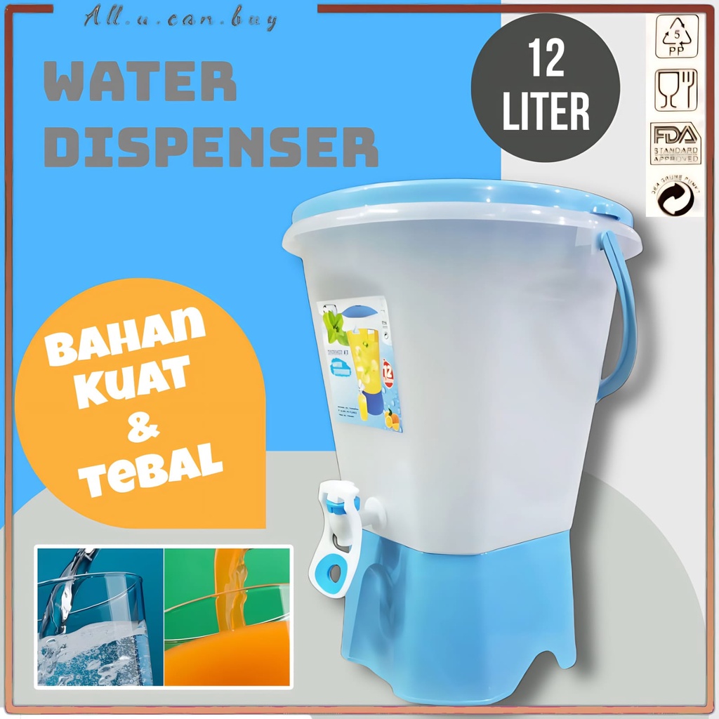 Jual Water Dispenser 12 Liter Dispenser Air 12 L Bahan Plastik Tebal