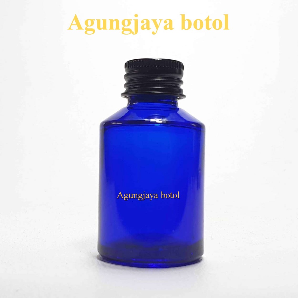 Jual Botol Kaca Gd Ml Biru Original Tutup Alu Ulir Botol Kaca