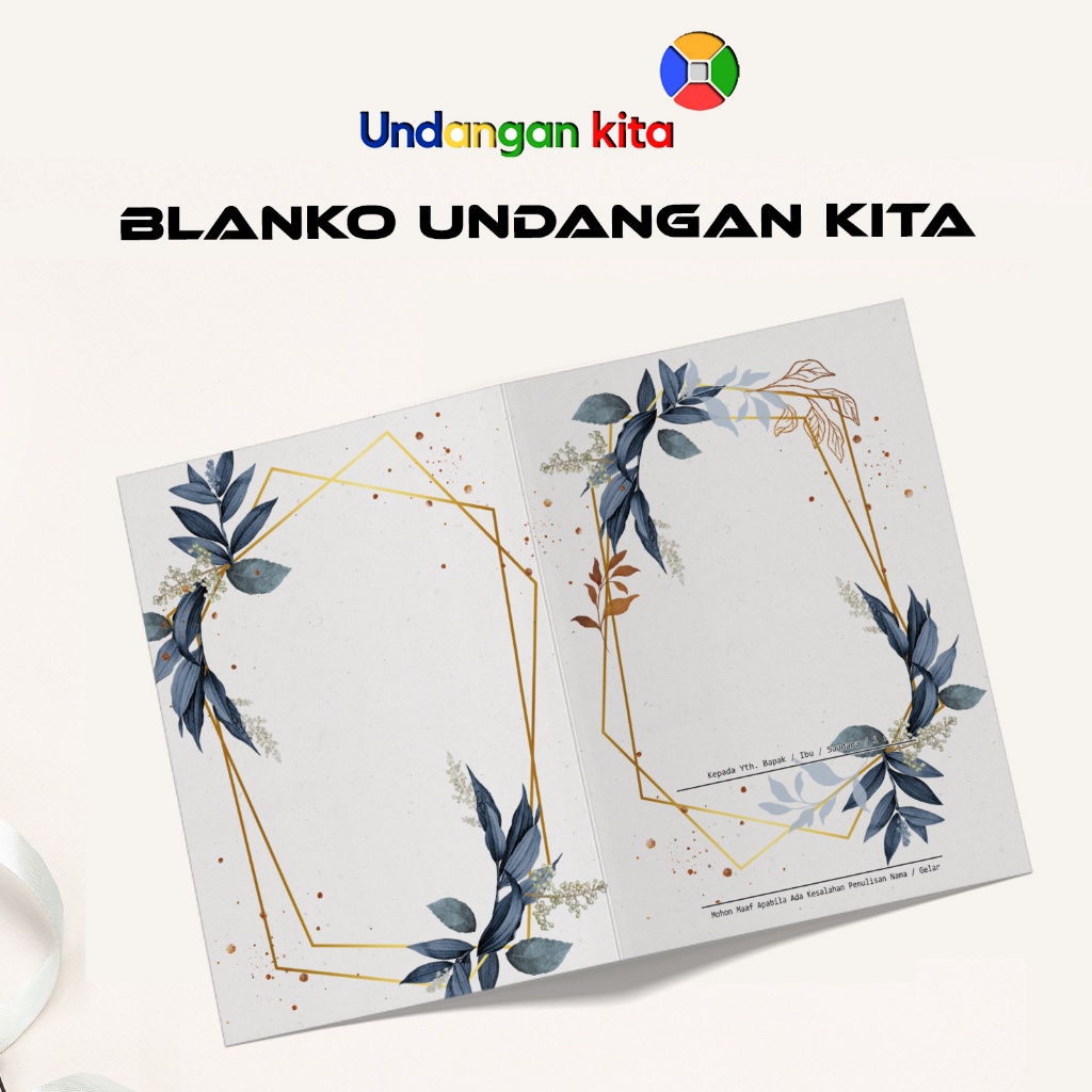 Jual Undangan Kita Blanko Bahan Jasmine Gliter Bc Tik 150 Gsm