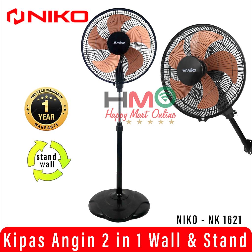 Jual Kipas Angin 2 In 1 Berdiri Dinding 16 Inch Niko NK 1621 NLS Stand