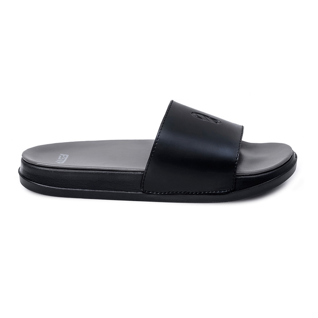 Jual Sandal Pria Slide Footstep Footwear Symbol V Full Black