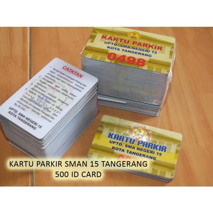 Jual Cetak Kartu Pelajar Kartu Mahasiswa Member Card Tebal 0 9