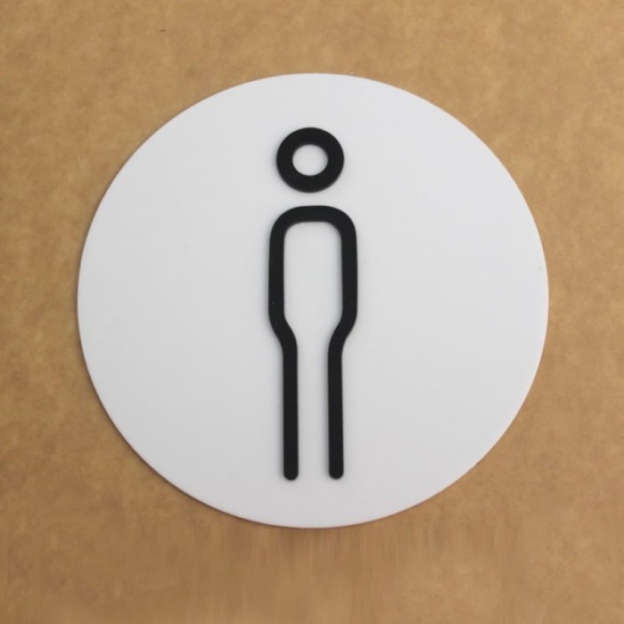 Jual Toilet Sign Tanda Toilet Acrylic Papan Tanda Toilet Akrilik