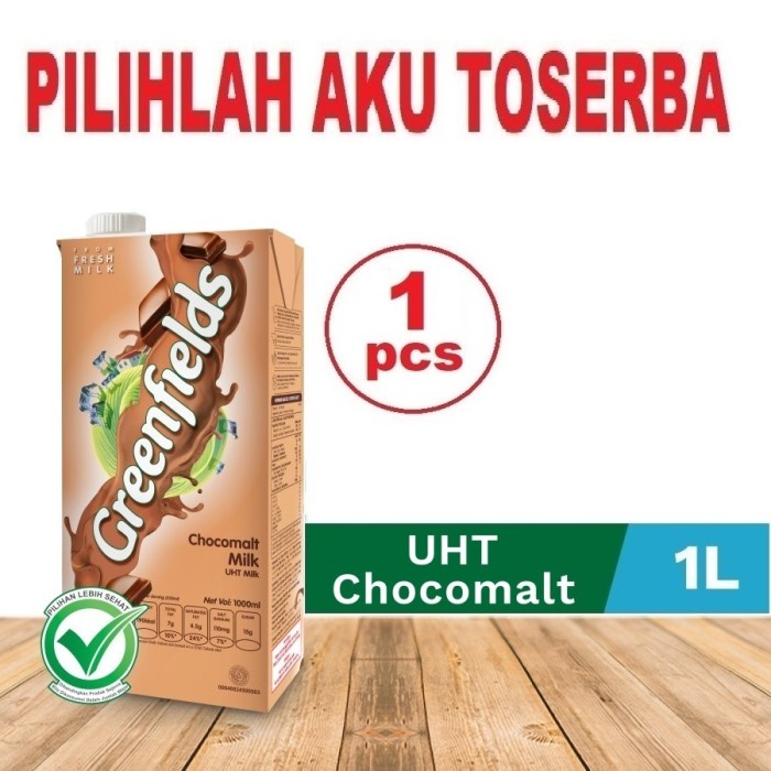 Jual Susu Greenfields CHOCOMALT 1 LITER HARGA 1 Pcs Shopee