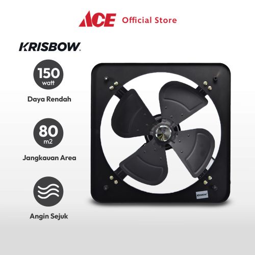 Jual Ace Krisbow 16 Inci Exhaust Fan Dinding Metal Hitam Kipas