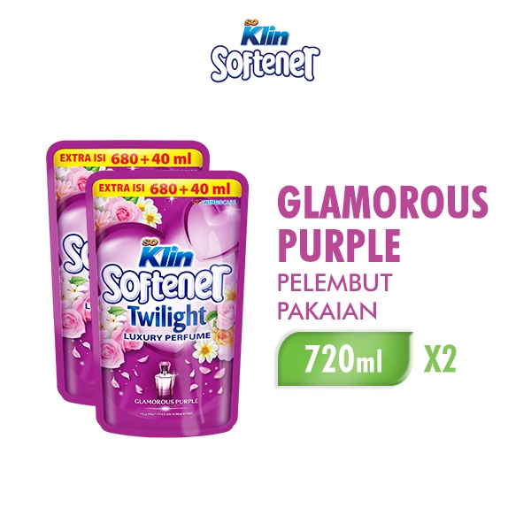 Jual So Klin Softener Sekali Bilas Twilight Violet Pouch 2 X 720 ML