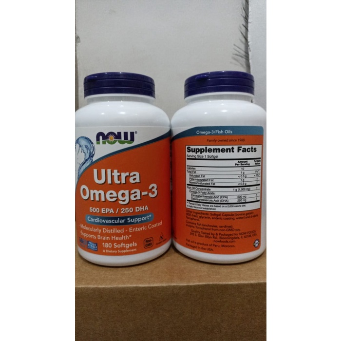 Jual Vitamin Now Ultra Omega Epa Dha Kapsul Softgels