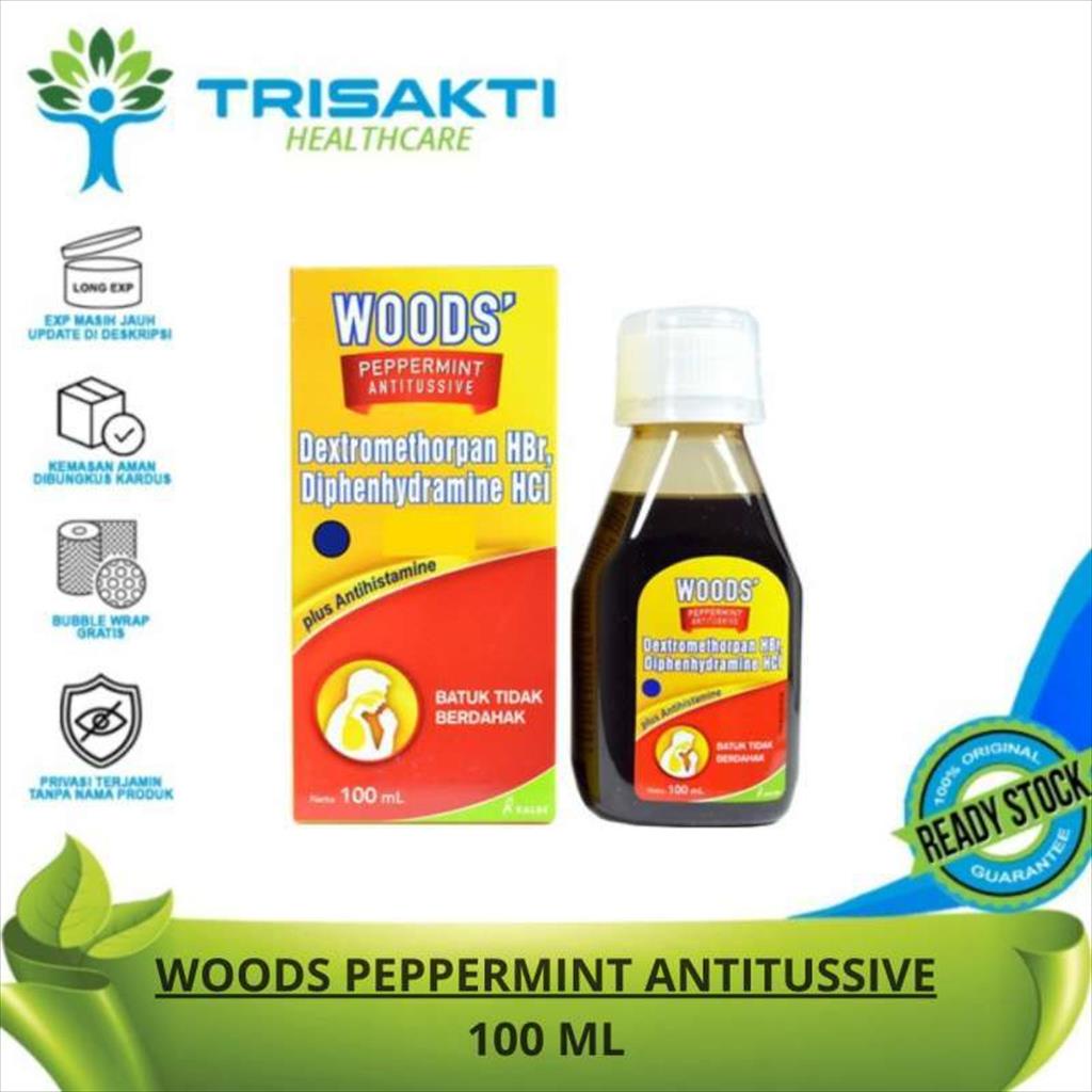 Jual Woods Peppermint Antitussive Ml Obar Batuk Tidak Berdahak