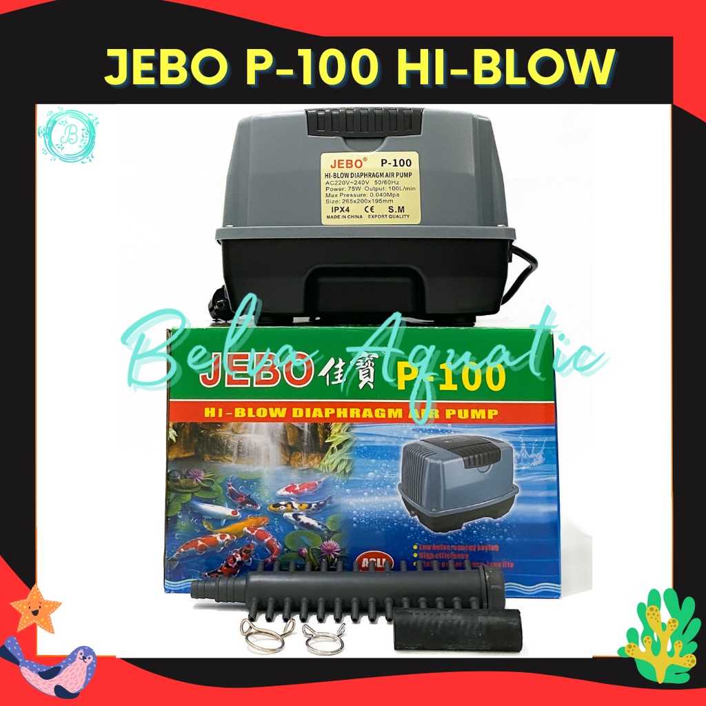 Jual Jebo P 100 Pompa Udara Jebo Aerator Jebo P 100 Hi Flow Air Pump