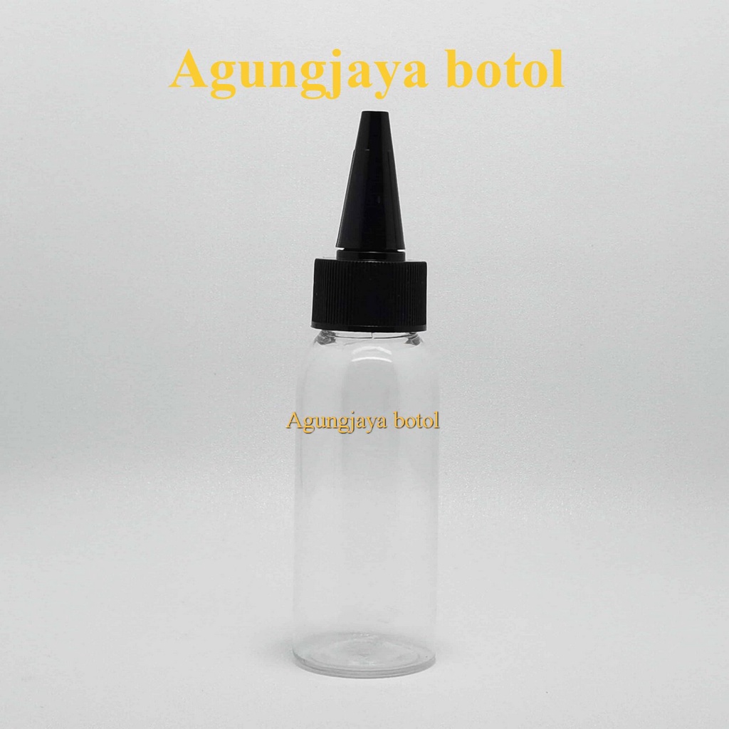 Jual Botol Plastik 50 Ml Br Natural Tutup Kerucut Botol Kimia Botol