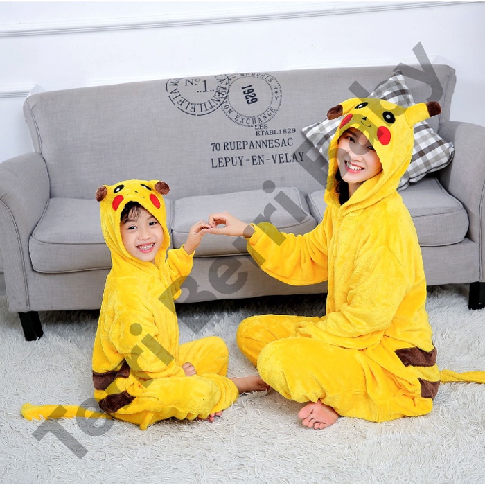 Jual AL86G BAJU KOSTUM ONESIE PIKACHU DEWASA ONE SIE POKEMON KIGURUMI