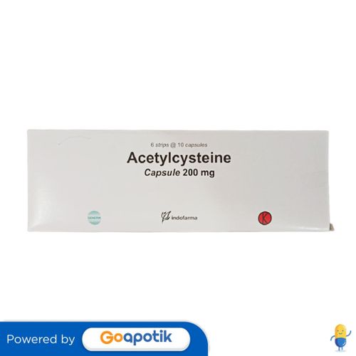 Jual ACETYLCYSTEINE INDOFARMA 200 MG BOX 60 KAPSUL Shopee Indonesia