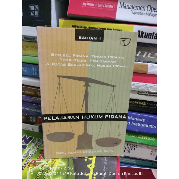 Jual Pelajaran Hukum Pidana By Drs Adami Chazawi Shopee Indonesia