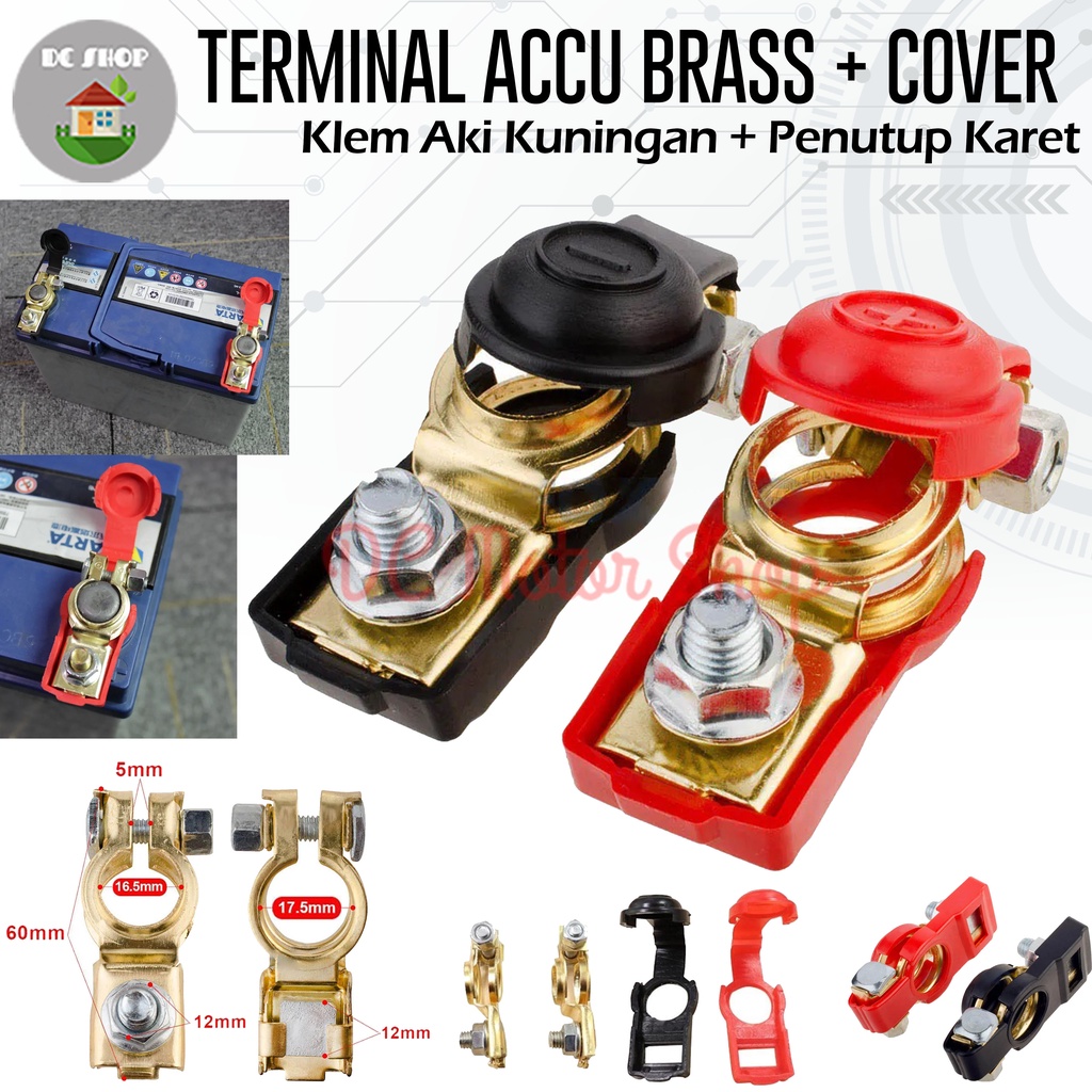 Jual Terminal Kepala Aki Mobil Besar Kuningan Accu Terminal Brass