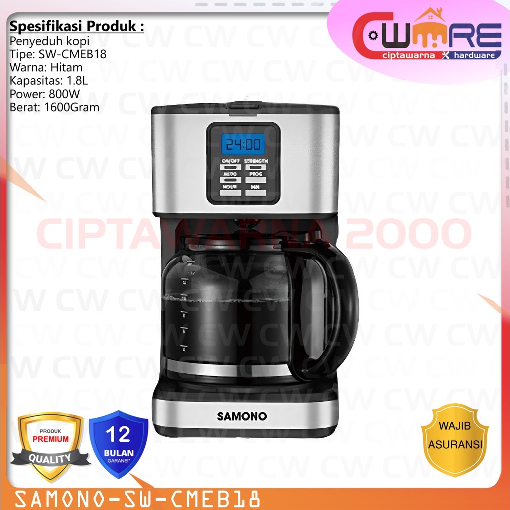 Jual Coffee Maker Otomatis Seduh Kopi Penyeduh Kopi L W Sw Cmeb