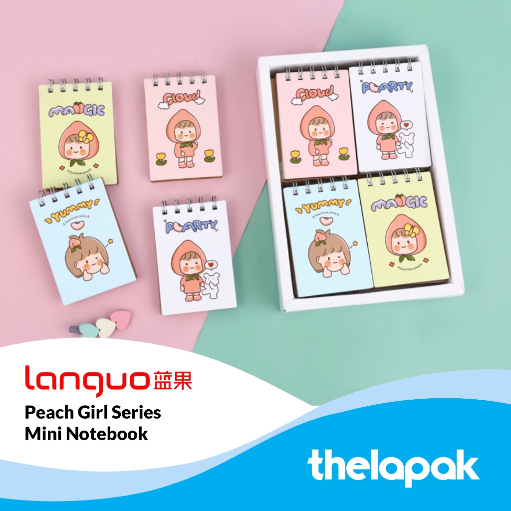 Jual Buku Catatan Mini Languo Peach Girl Series Mini Notepad Shopee