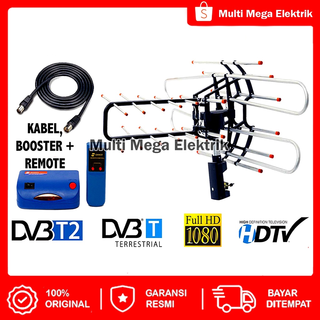 Jual COD ANTENA TV DIGITAL ANTENA SET TOP BOX OUTDOR UHF LUAR