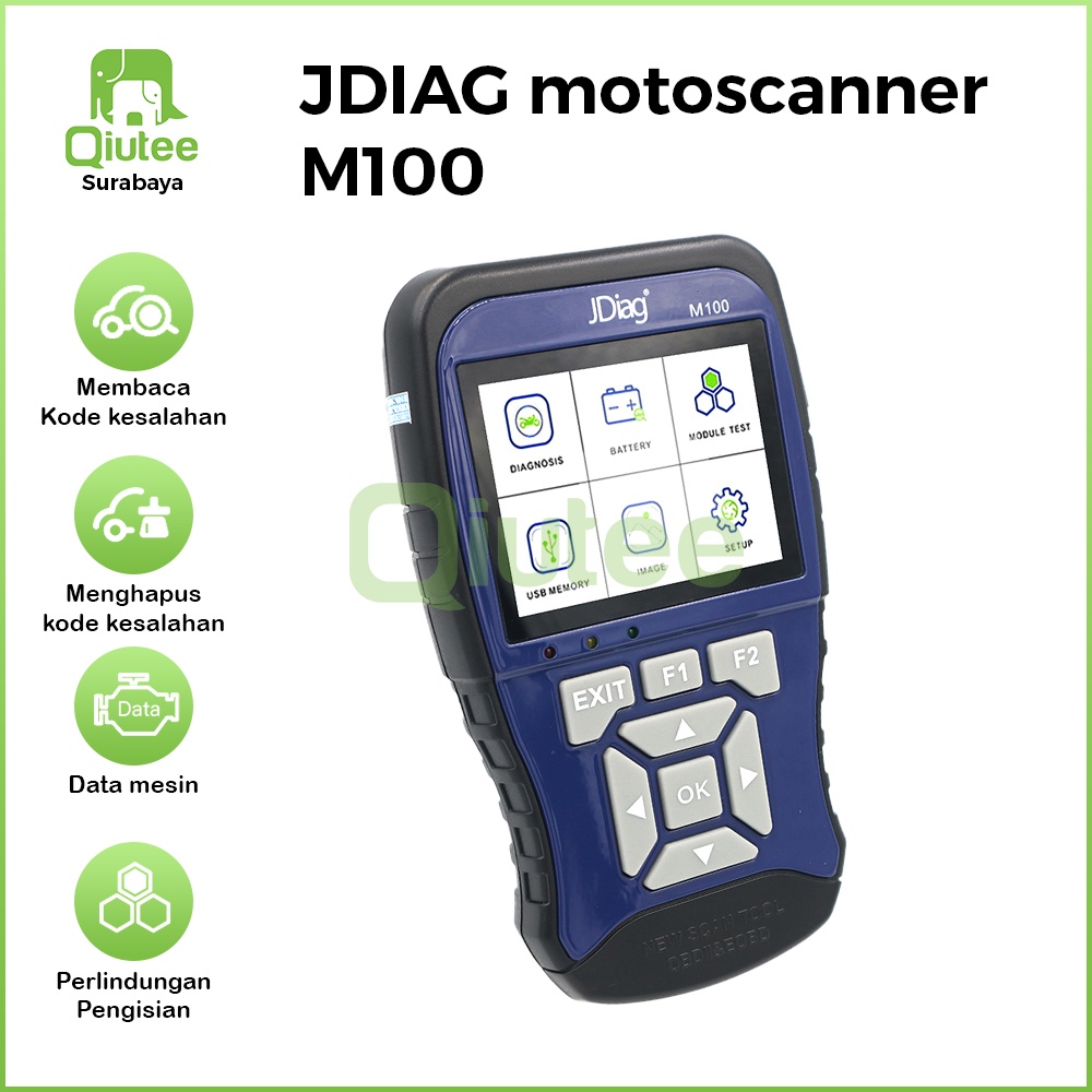 Jual Bahasa Indonesia Scanner Obd Motor Injeksi Diagnostik Ecu Abs