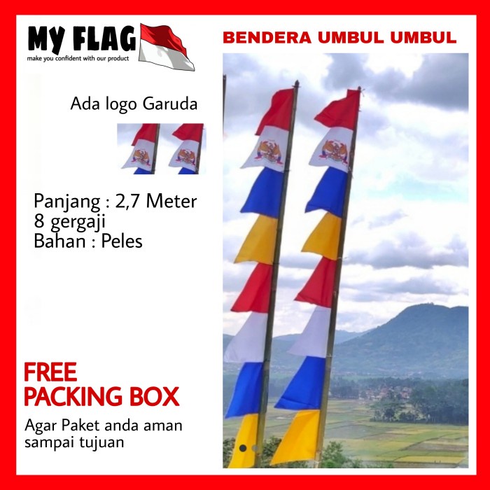 Jual Promo Bendera Umbul Umbul Merah Putih Bendera Agustusan Sedia