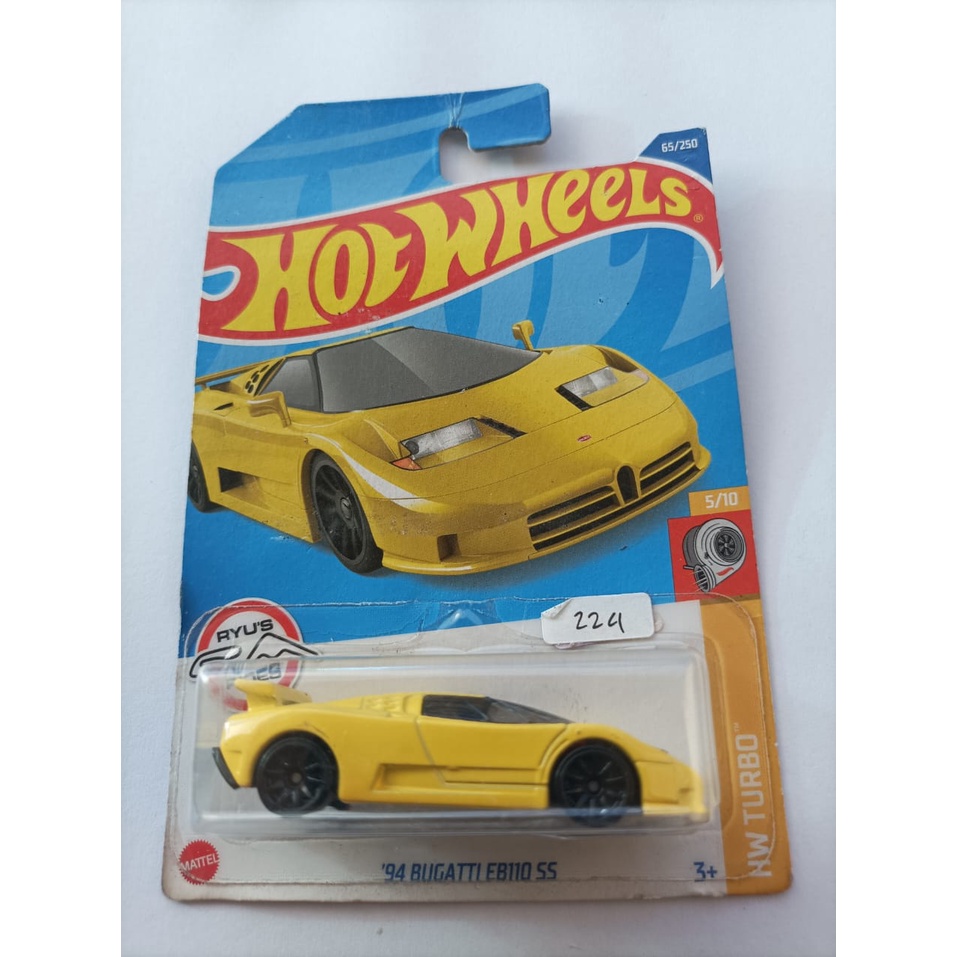 Jual Hot Wheels Bugatti Eb Ss Yellow Shopee Indonesia