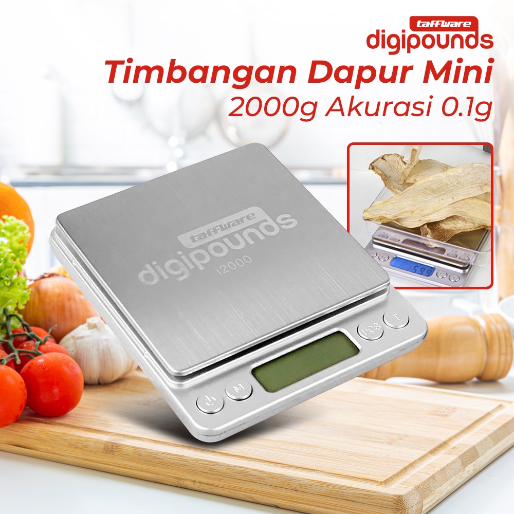 Jual Digipounds Timbangan Dapur Mini Digital Scale 2000g 0 1g I2000