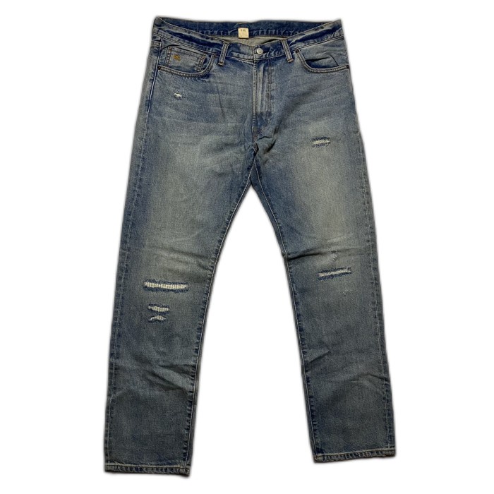 Jual Rrl Double Rl Ralph Lauren Distressed Sanforized Blue Line