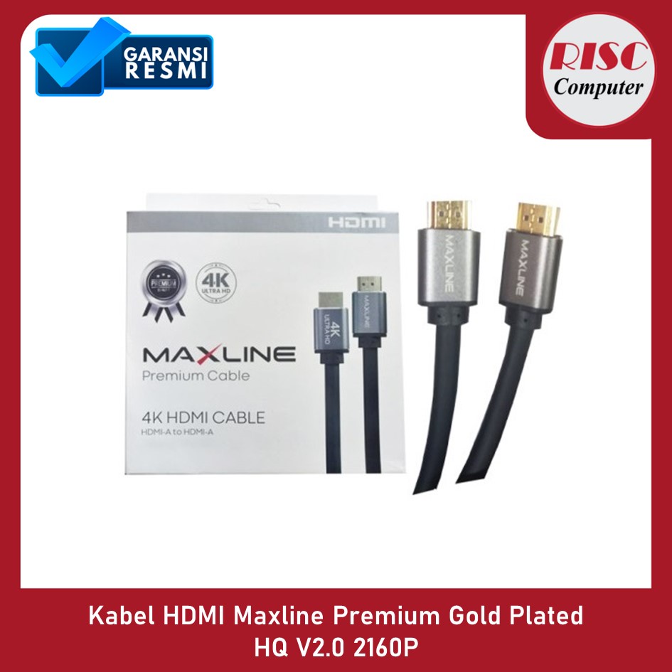 Jual Kabel Hdmi Maxline Premium M Gold Plated Hq V P Shopee