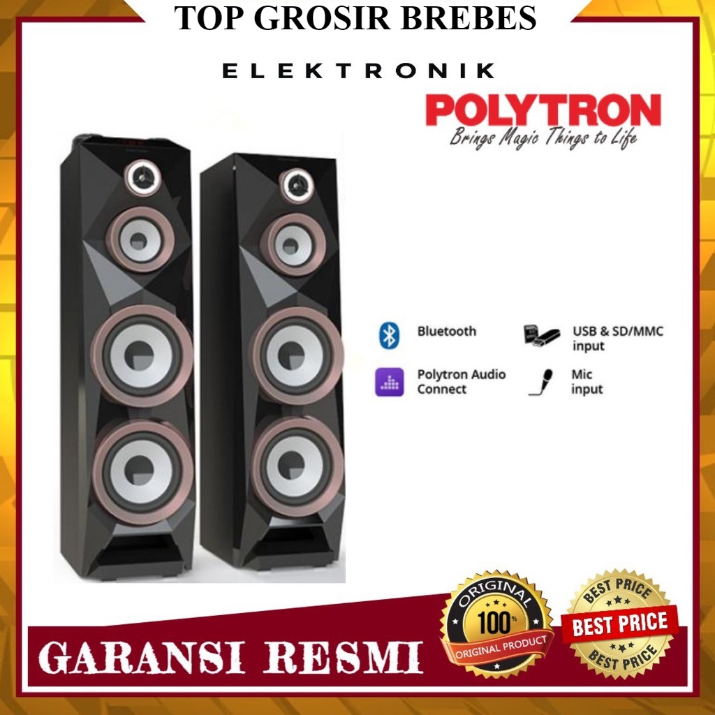 Jual SPEAKER AKTIF POLYTRON PAS 8B28 BLUETOOTH WITH VIDEO OUT POLYTRON