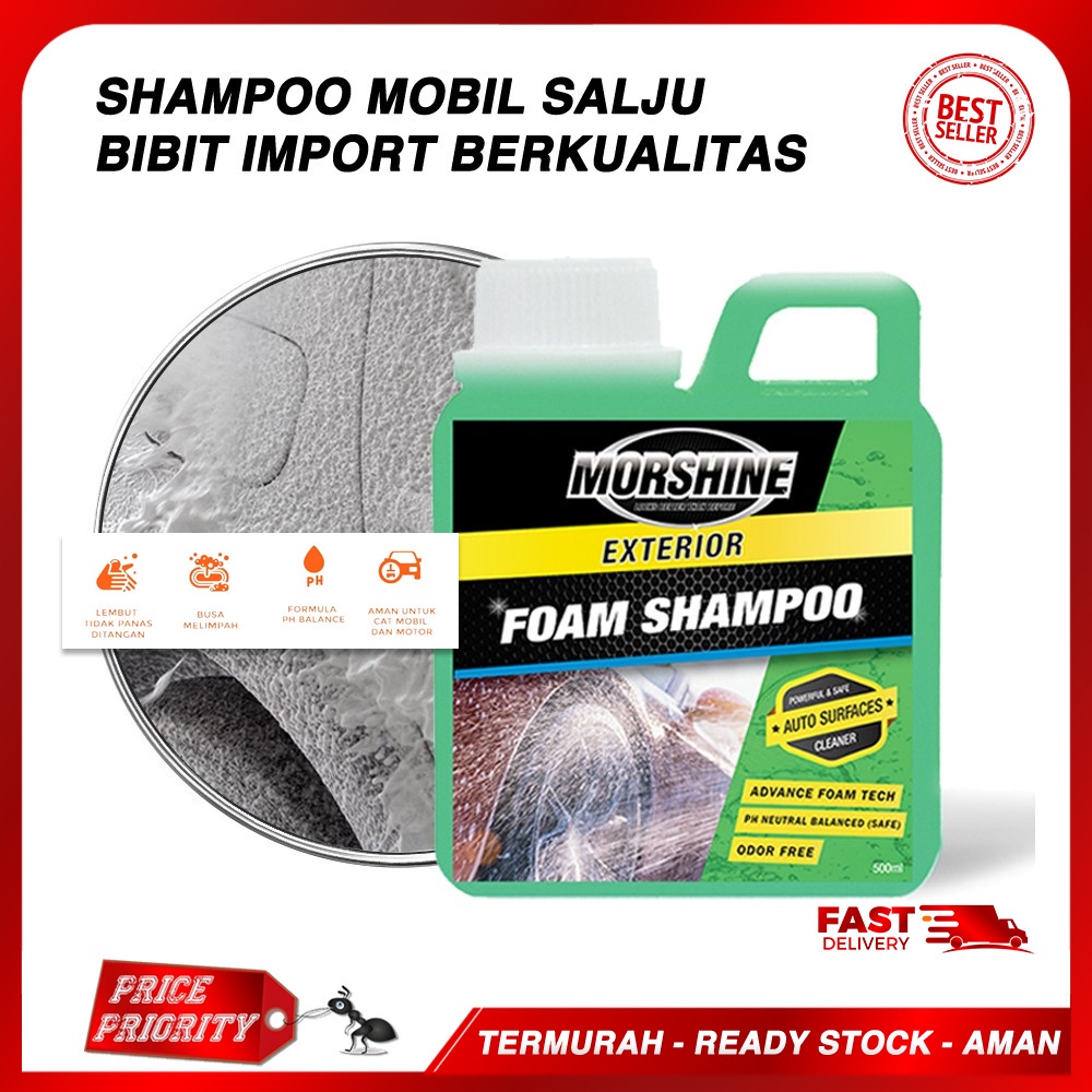 Jual Morshine Shampoo Mobil Sabun Cuci Motor Salju Snow Foam Ph