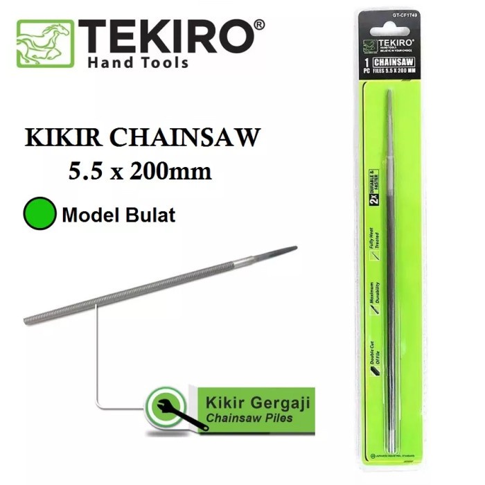 Jual TEKIRO Kikir Chainsaw 5 5 X 200 Mm Kikir Rantai Senso Chain Saw