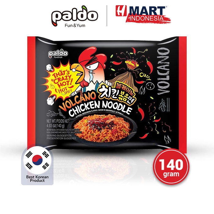 Jual Paldo Volcano Chicken Noodle Mie Korea Super Pedas 140g Shopee