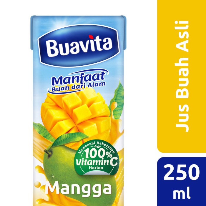 Jual Buavita Jus Mangga Mango Juice Buah Asli 245ml Shopee Indonesia