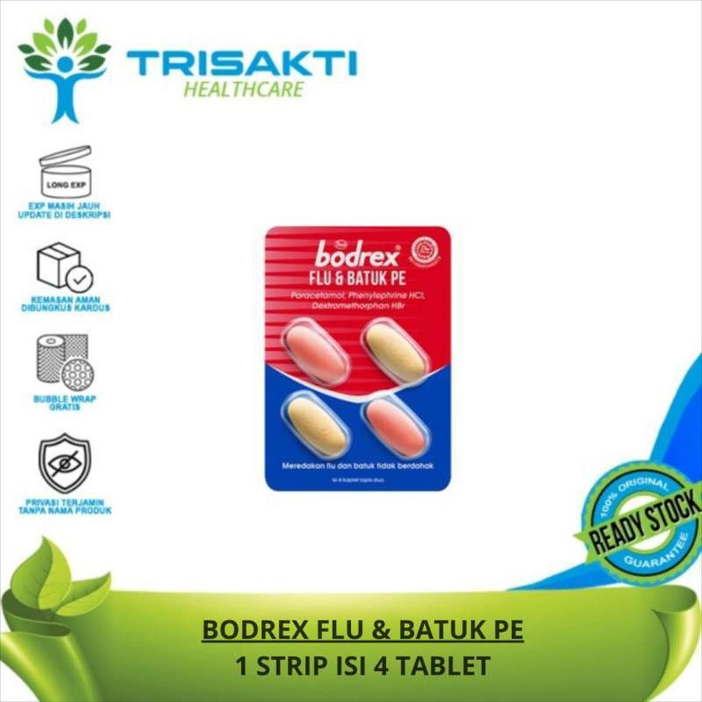 Jual Bodrex Flu Dan Batuk Pe Strip Tablet Shopee Indonesia