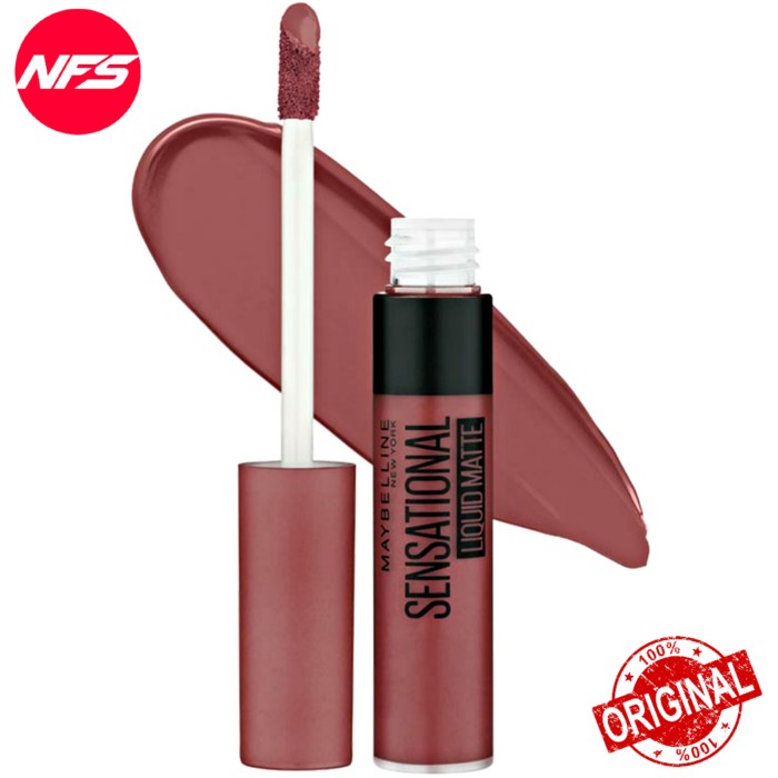 Jual Maybelline Sensational Liquid Matte The Nudes Lipstick Color