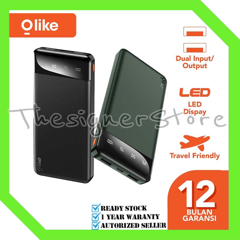 Jual Olike P Powerbank Mah W Dual Input Usb Micro Type C Led