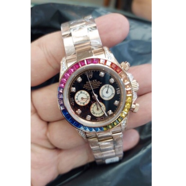 Jual Rolex Daytona Cosmograph Diamond 40mm Automatic Shopee Indonesia