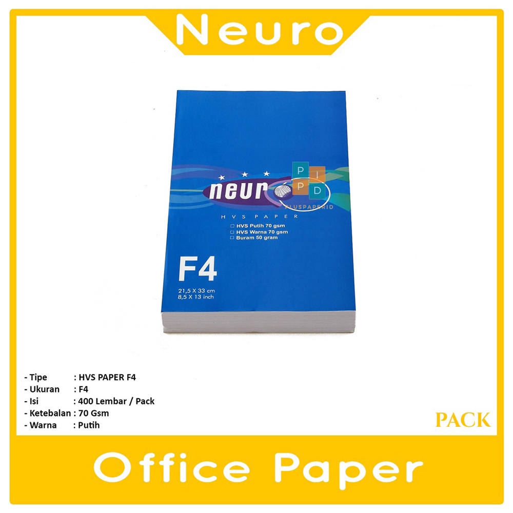 Jual NEURO Kertas Hvs Fotokopi F4 70gsm Putih Pack Shopee Indonesia