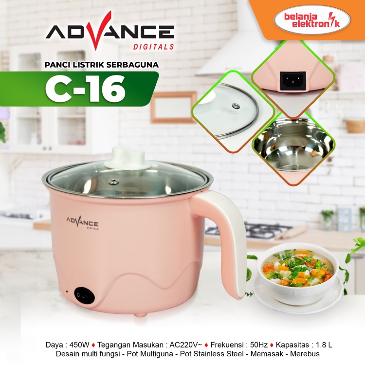 Jual Panci Listrik Multifungsi Advance C Warmer Steamer Cooker