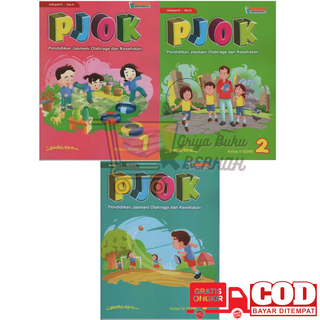 Jual Original Buku Penjasorkes PJOK Kurikulum Merdeka Kelas 1 2 3 4 5 6