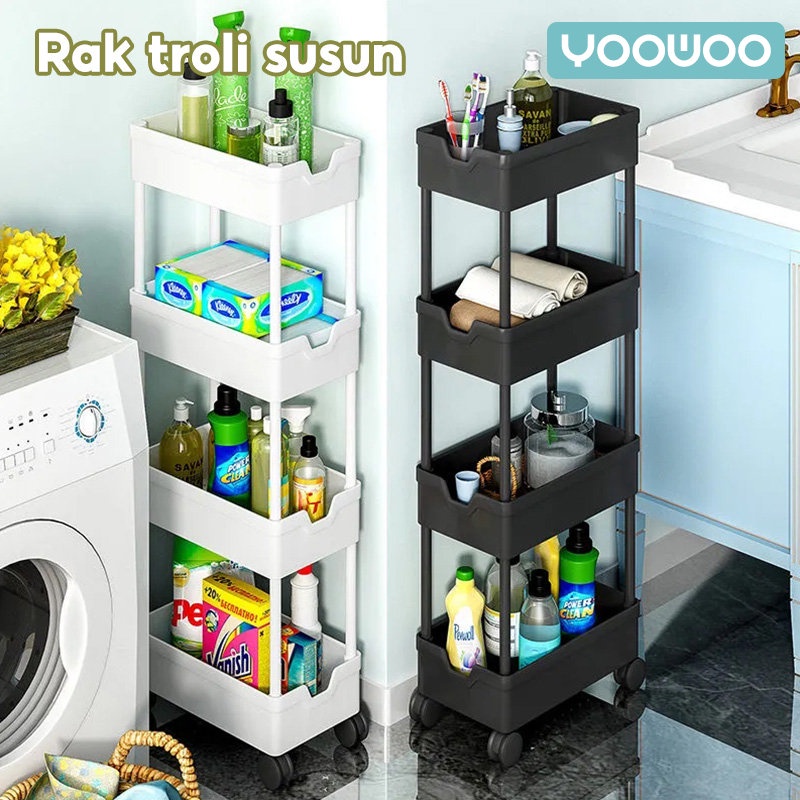 Jual YooWoo Rak Dorong Rak Kamar Mandi Rak Dapur Rak Serbaguna