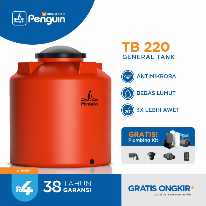 Jual Toren Tangki Air Penguin Tb Liter Orange Shopee