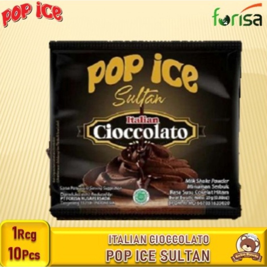 Jual Pop Ice Sultan Italian Minuman Ice Blender G Renceng Isi