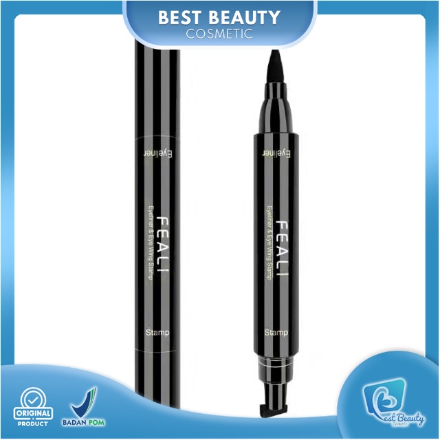 Jual BB FEALI Eyeliner Stamp 2in1 Waterproof Liquid Duo Eyeliner