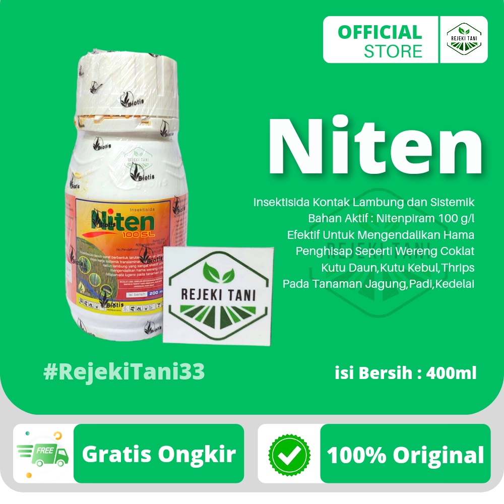 Jual Insektisida NITEN 100SL 400ml Nitenpiram Racun Syaraf Sistemik