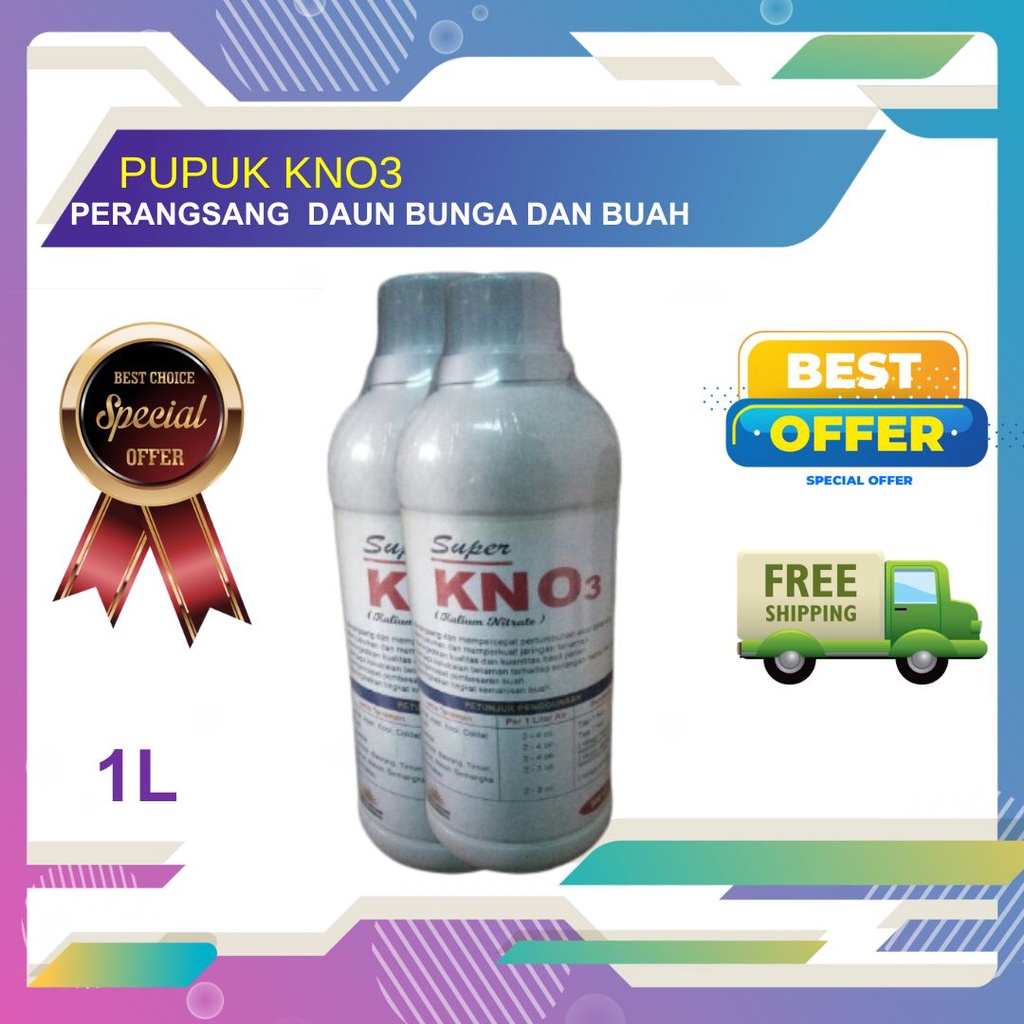 Jual Pupuk Tanaman Pupuk Cair Super KNO3 Putih 500ml Kalium Nitrat