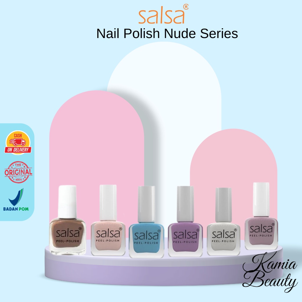 Jual Kamia Salsa Nail Polish Ecer Nude Series Nude Matte