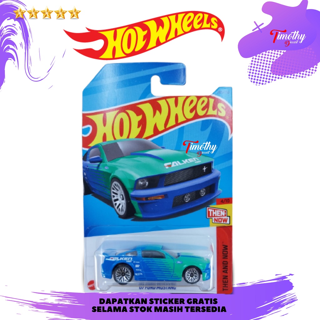 Jual Hot Wheels Ford Mustang Falken Then And Now Shopee Indonesia