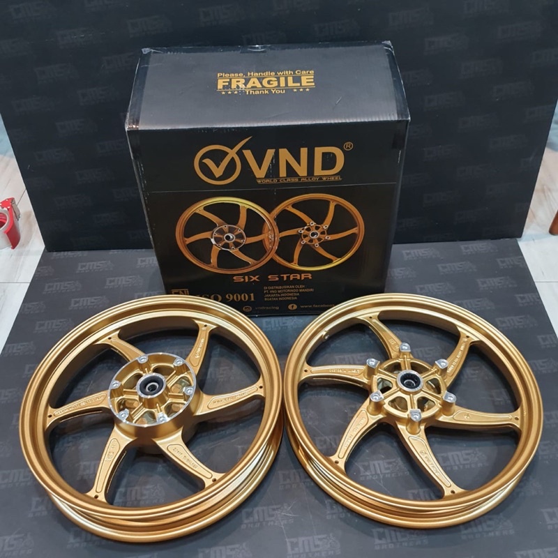 Jual Velg Pelek Racing Vnd Six Star Ring Kawasai Ninja Rr Gold Matte