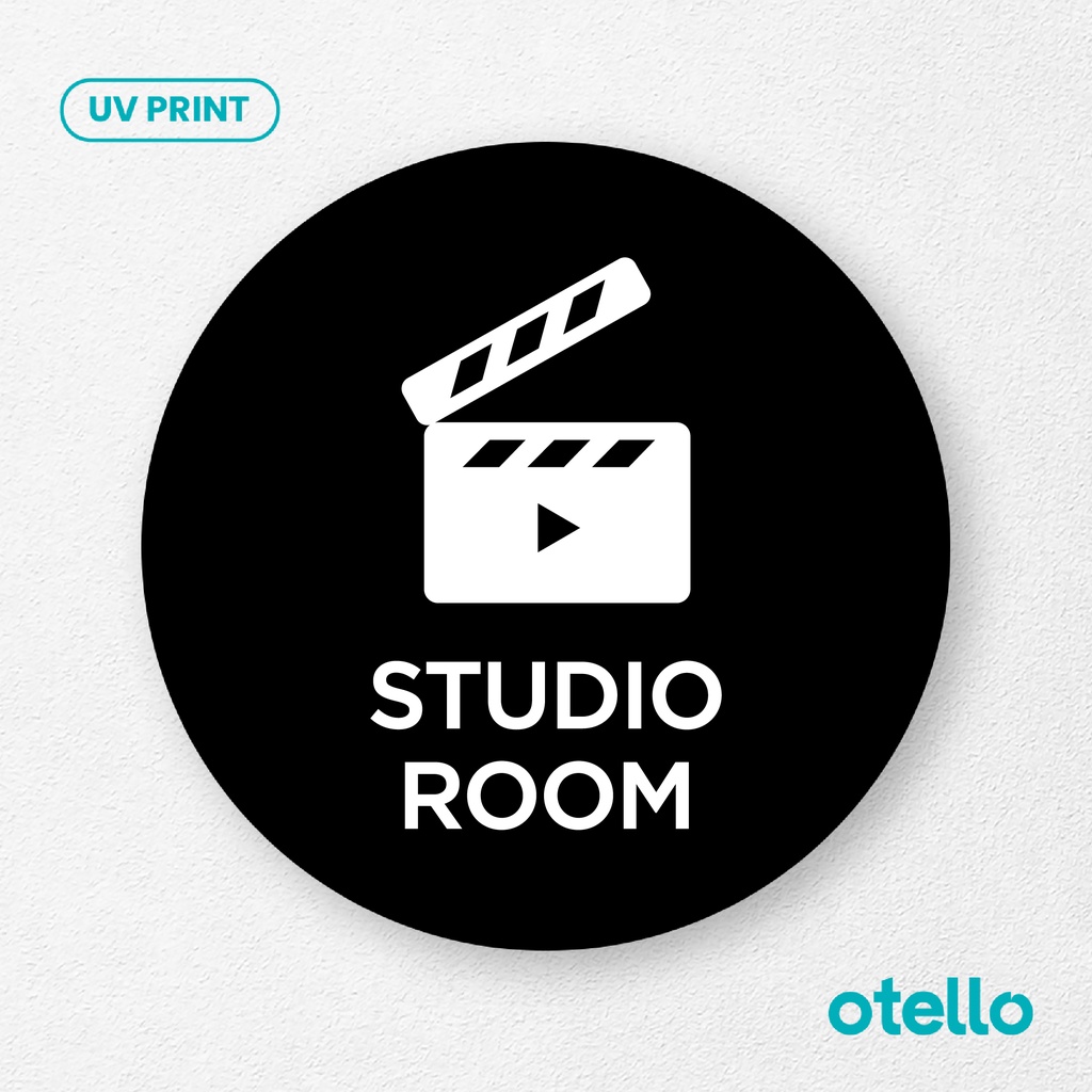 Jual Studio Room Signage Board Akrilik Tempel Dinding Papan Acrylic